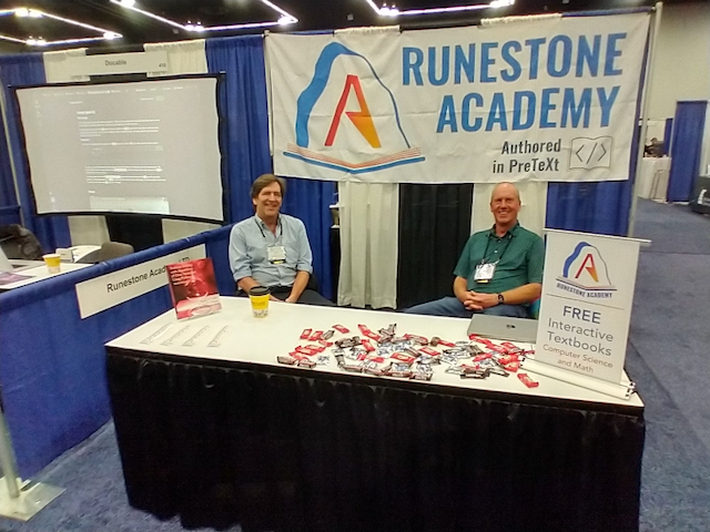 Runestone Booth at SIGCSE 2024